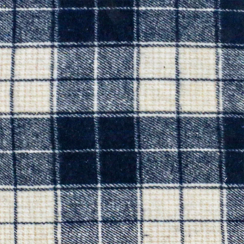 Flannel plaid textile Custom cotton flannel fabric