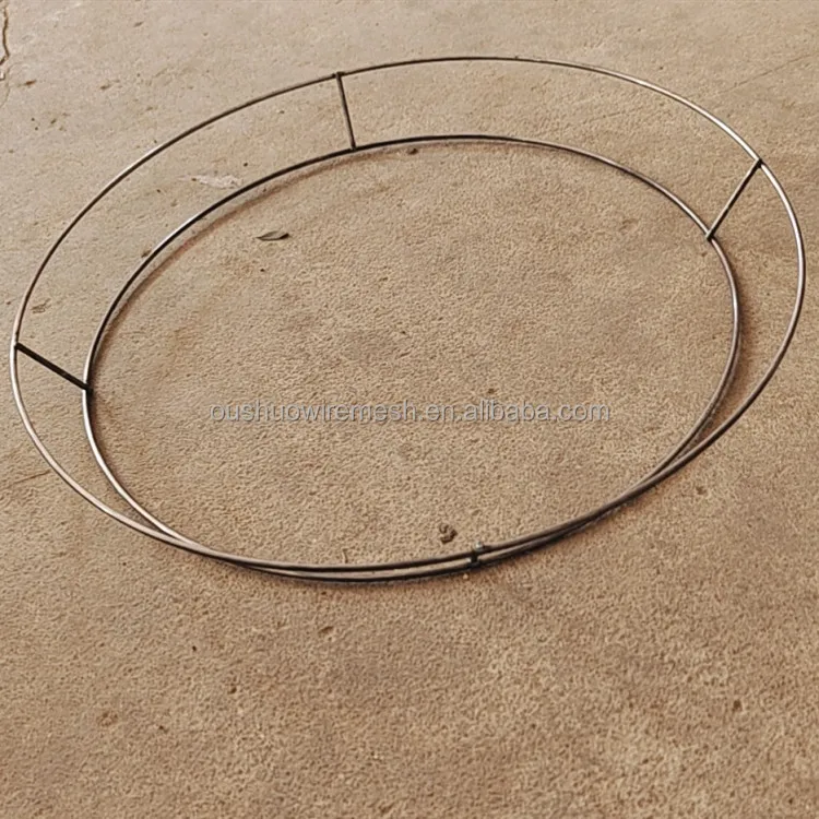 2022 hot sells Round Metal  Wreath DIY Wreath Making Christmas Decoration Metal Wreath Wire Ring For Crafts