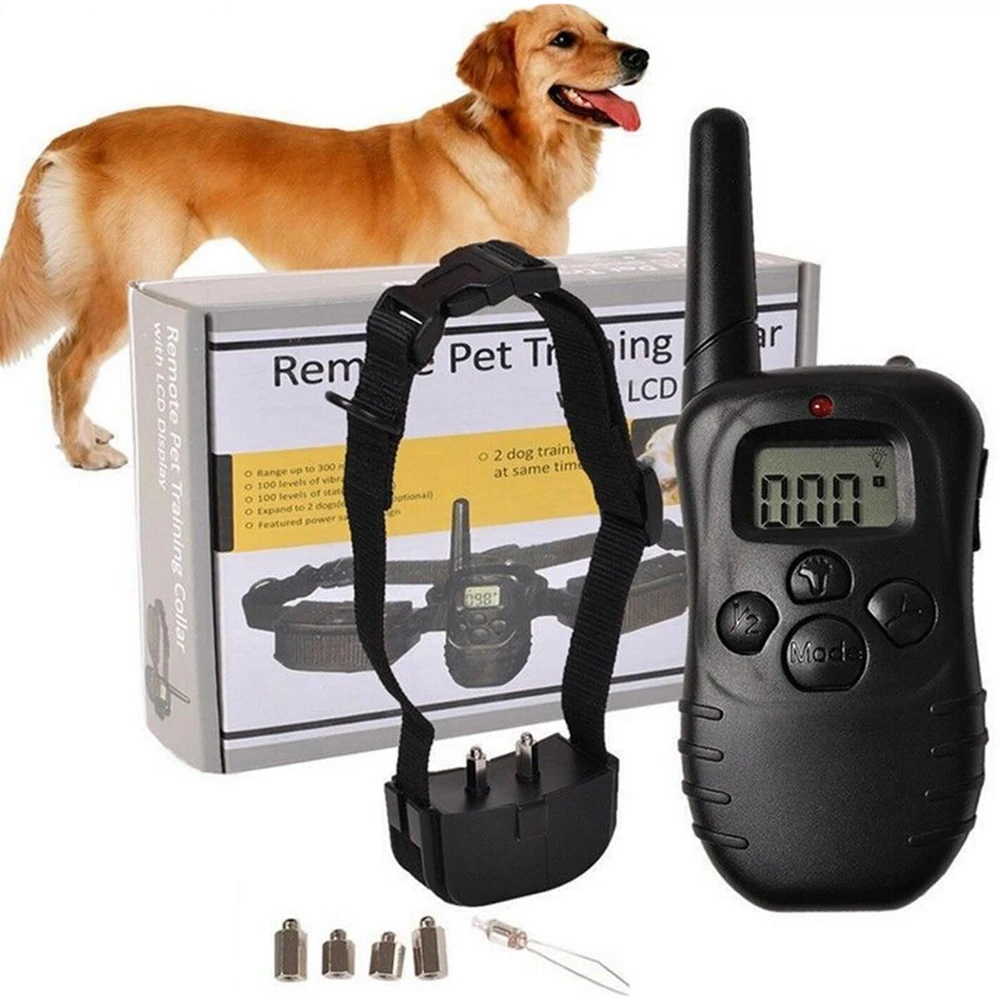 
998D LCD Remote Control Smart Dog Training Collar Pet Training Collar Pet Trainer Battery style 
