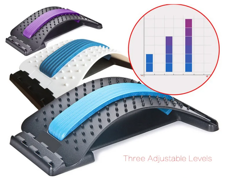Yoga Training Pain Relief Back Massager Lumbar for Pain Relief Spinal Back Stretcher