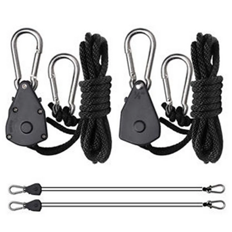 
Greenhouse Plant Lamp Lifting Ratchet Lanyard Hook Lifting Device Blister Packaging 2.5M Rope Ratchet Hanger 