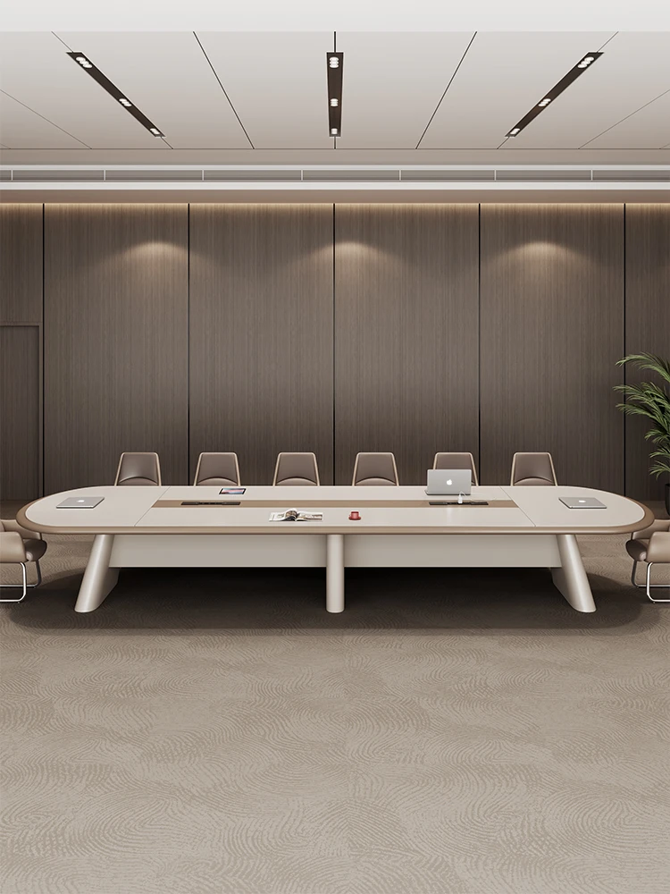 Стол для переговоров длинный стол простая современная краска высококлассный офисный большой и стул