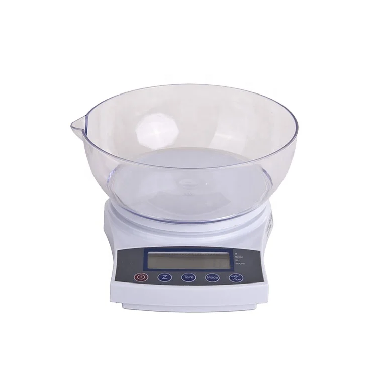 0.1g 1Kg 2lb Digital Kitchen Scale Electronic Cooking Baking Flour Fruit Water Weight Scale with Bowl Back-Lit LCD Display