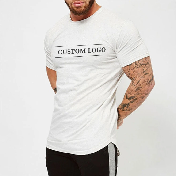 Wholesale China Customized Classic Round Neck Short Sleeve Blank White Plain Custom Printing T Shirts