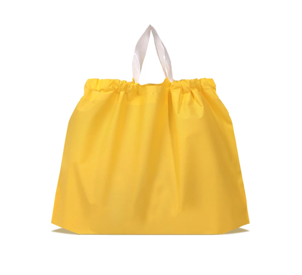 Custom Print Drawstring Bag Plastic Take Away Bag Shopping Bag with Multi-color