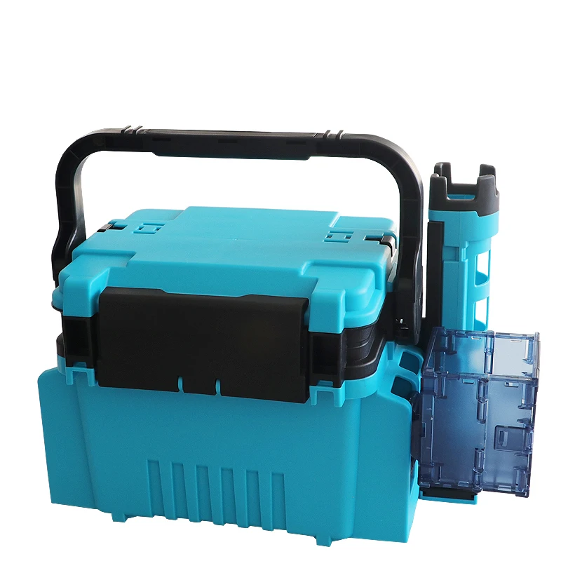 New Multi-functional Large Capacity Seat Fishing Box Anti Slip Bottom Fishing Tackle Tool Box