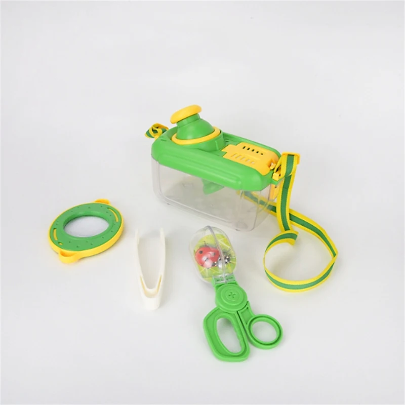 Outdoor Explorer Bug Collection Magnifying Glass Butterfly Net Critter Case Bug Observation Container Kids Bug Catcher Kit