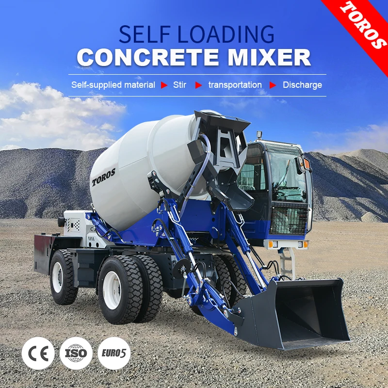 4 Cubic Meters Concrete Mixer Truck Prices Truck For Sale With Pump Machine Mobile Self Concrete Mixer Truck