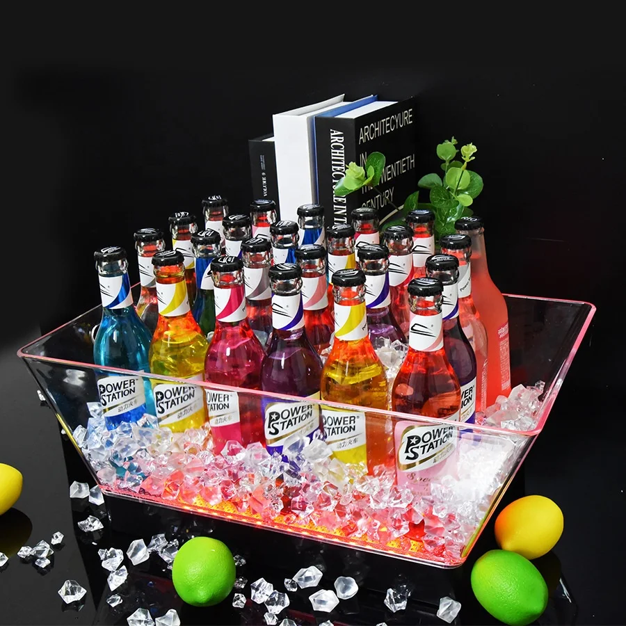 Оптовая продажа Прямая поставка с завода ведро для льда двойными стенками акриловое