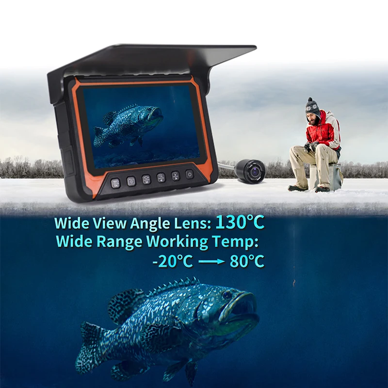 CR110-5HBS Bestwill brand fishing camera ice fishing DVR optional with mount