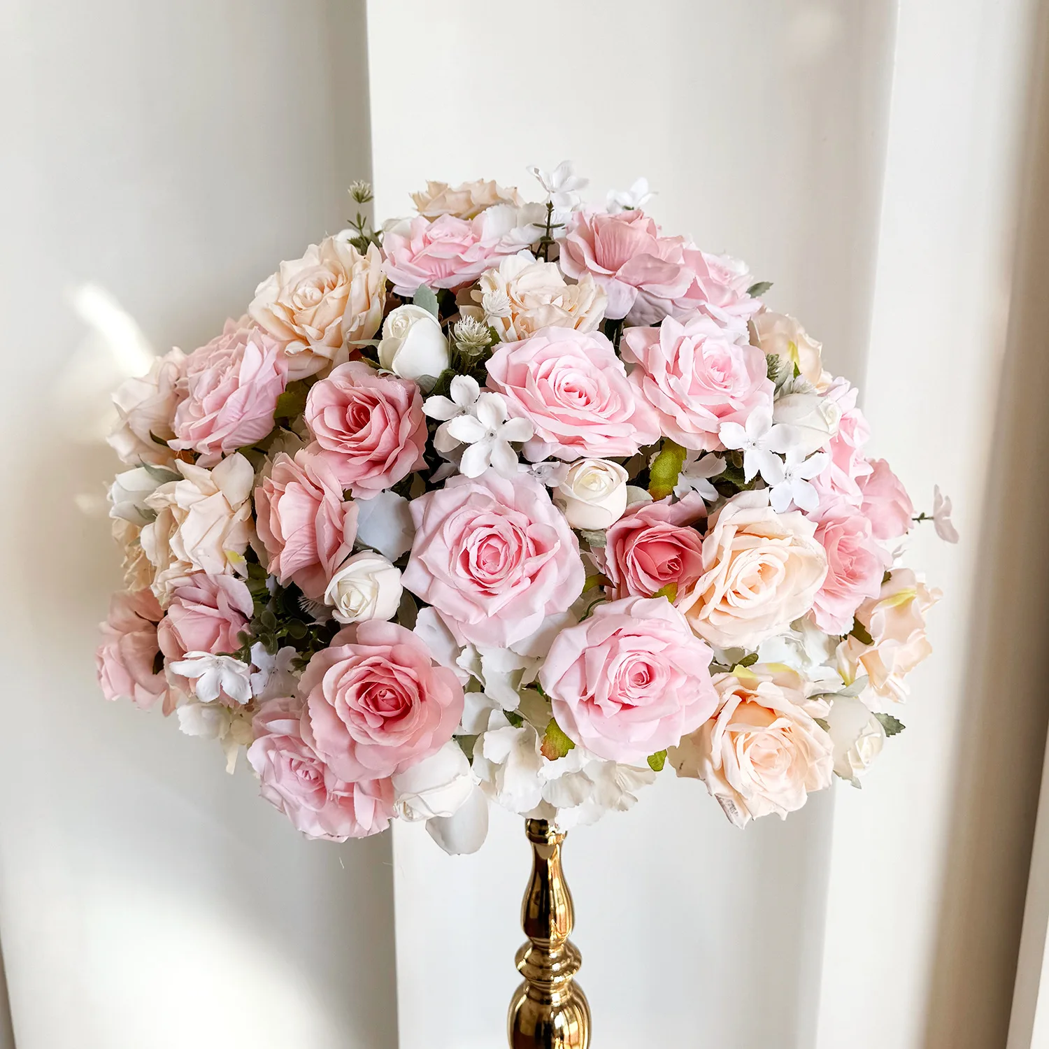Wedding  table flower ball display window exhibition hall candlestick decoration simulation flower table flower balls