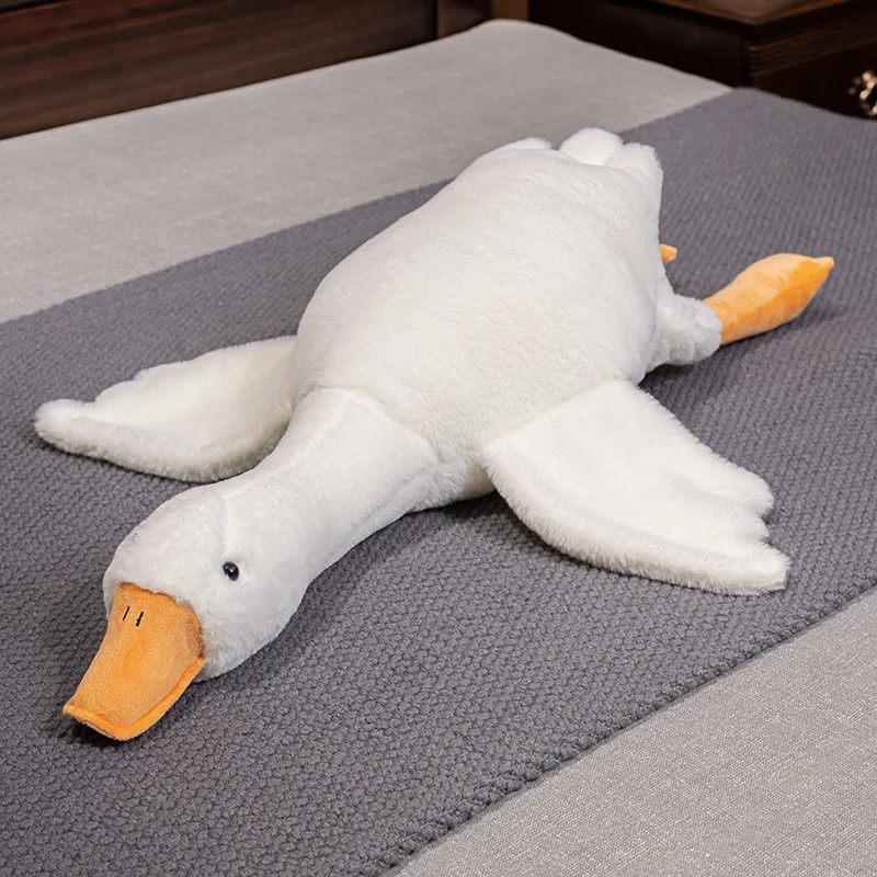 Hot Selling Big White Goose Throw Pillow Plush Toy Goose Doll Doll Bed Throw Pillow
