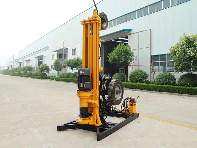Mini Portable Water Well Drill Efficient Drilling Rig For Water Well Exploration Trailer Mounted Water Well Rig