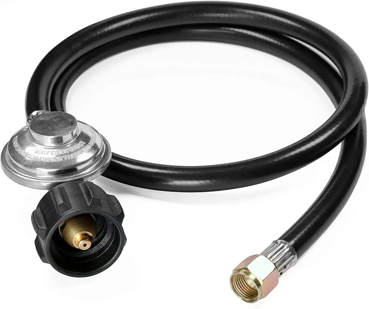 QCC Low pressure regulator  with 3.5 inch hose for propane patio heater grill bbq