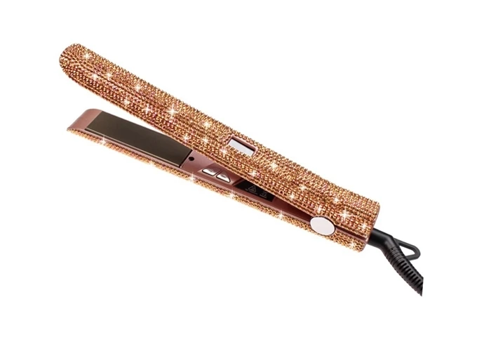 Crystal Diamond Hair Iron Flat Iron Hair Straightener Bling Shiny Fashion