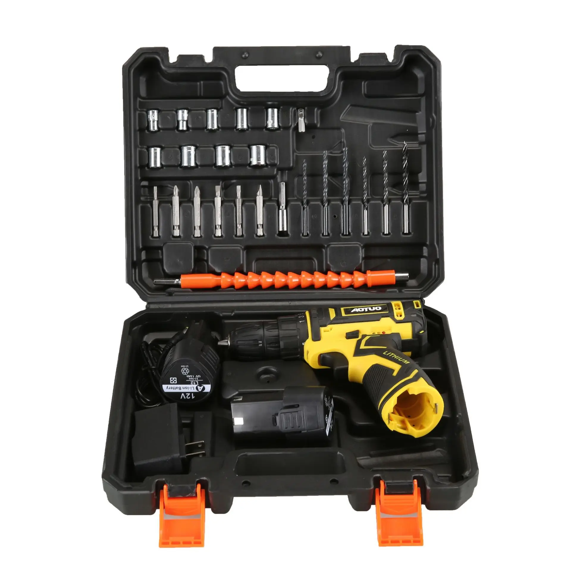 36V High Torque Portable Cordless Drill Set Wireless Battery Power Impact Drills 12V Rechargeable Home Electric Screwdriver Kits