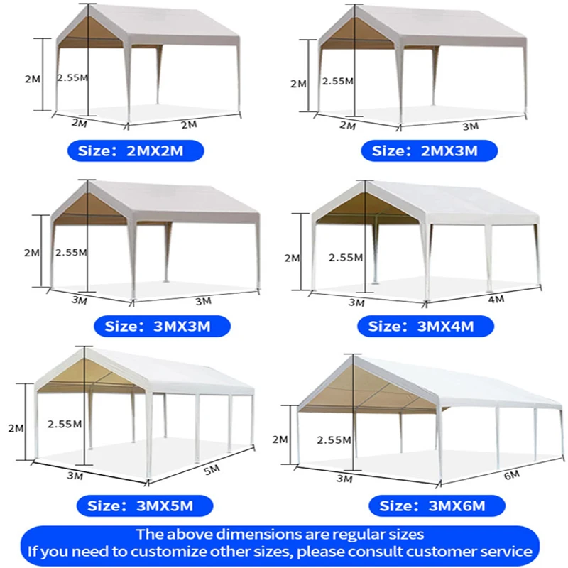 STALLMASTER Shade Sail Canopy Garden Winds Replacement Canopy Car Parking Cover Tent Waterproof Tent For Outdoor Patio Garden