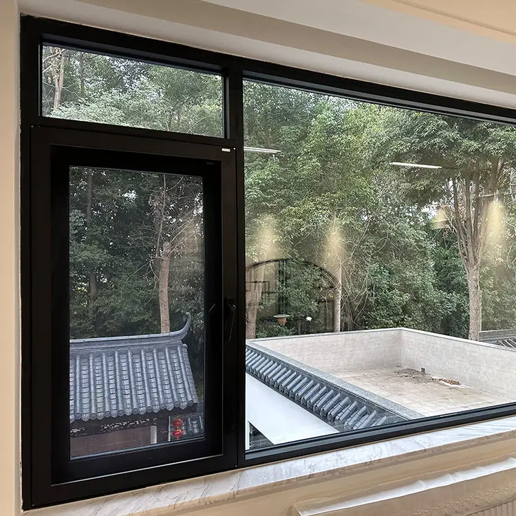 Zonron As2047 Cheap Price Aluminium Profile Windproof Glass Windows Latest Designs Powder Coated Aluminum Alloy Frame Window