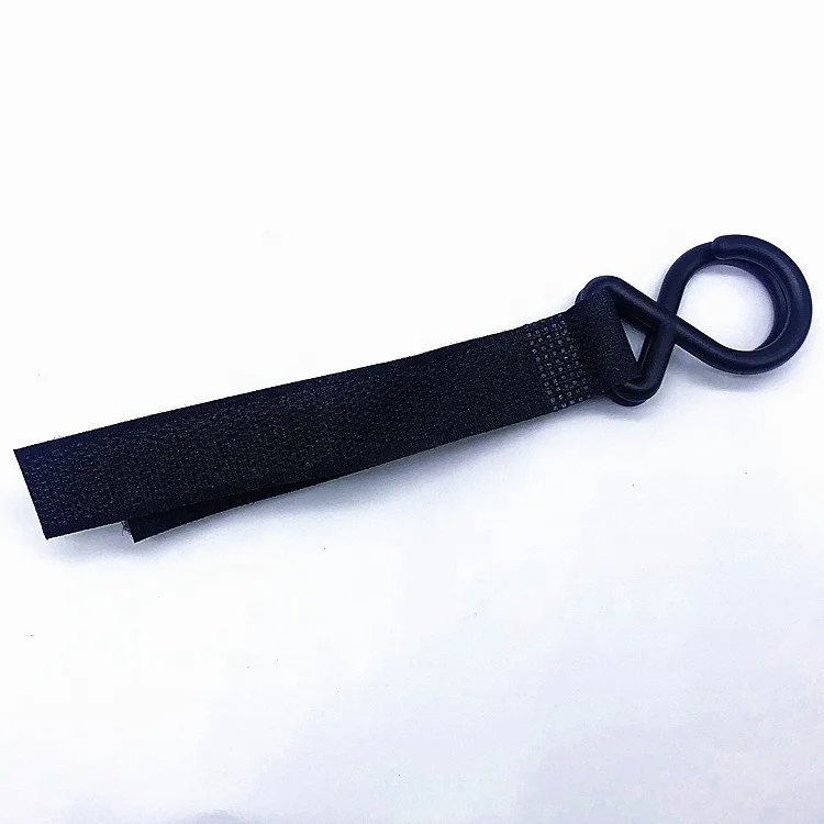 colorful stroller hooks strap Aluminum Alloy nylon Fastener Strap adjustable Hook loop strap