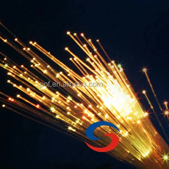 top quality 1.0mm 1500M/Roll pmma led fiber optic lights for multi purpose