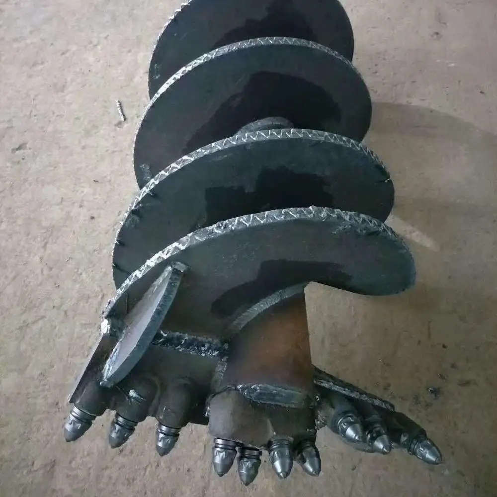 
Conical auger for rotary drilling rig construction works 