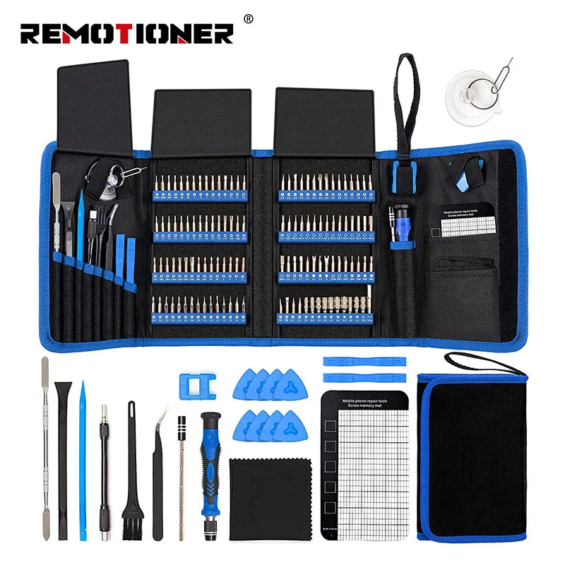 142 in 1 Magnetic Repair Tool Kit Magnetic Driver Kit Precision Screwdriver Set with 120 Screwdrivers Bits