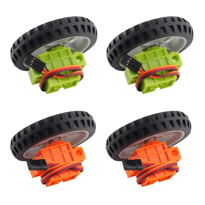 360 Degree Programmable Geekservo 9G Servo Motor Model Parts Cross Pin 3P Wire Wheel for micro:bit Smart Car Electric Blocks