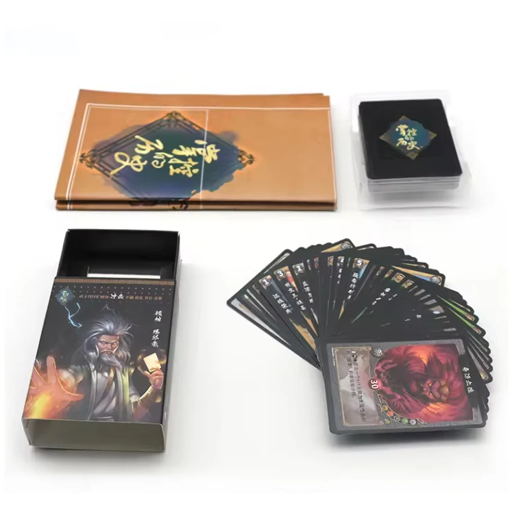Custom printing a deck of cards maker Kids Yugioh Card Game OEM production supplier