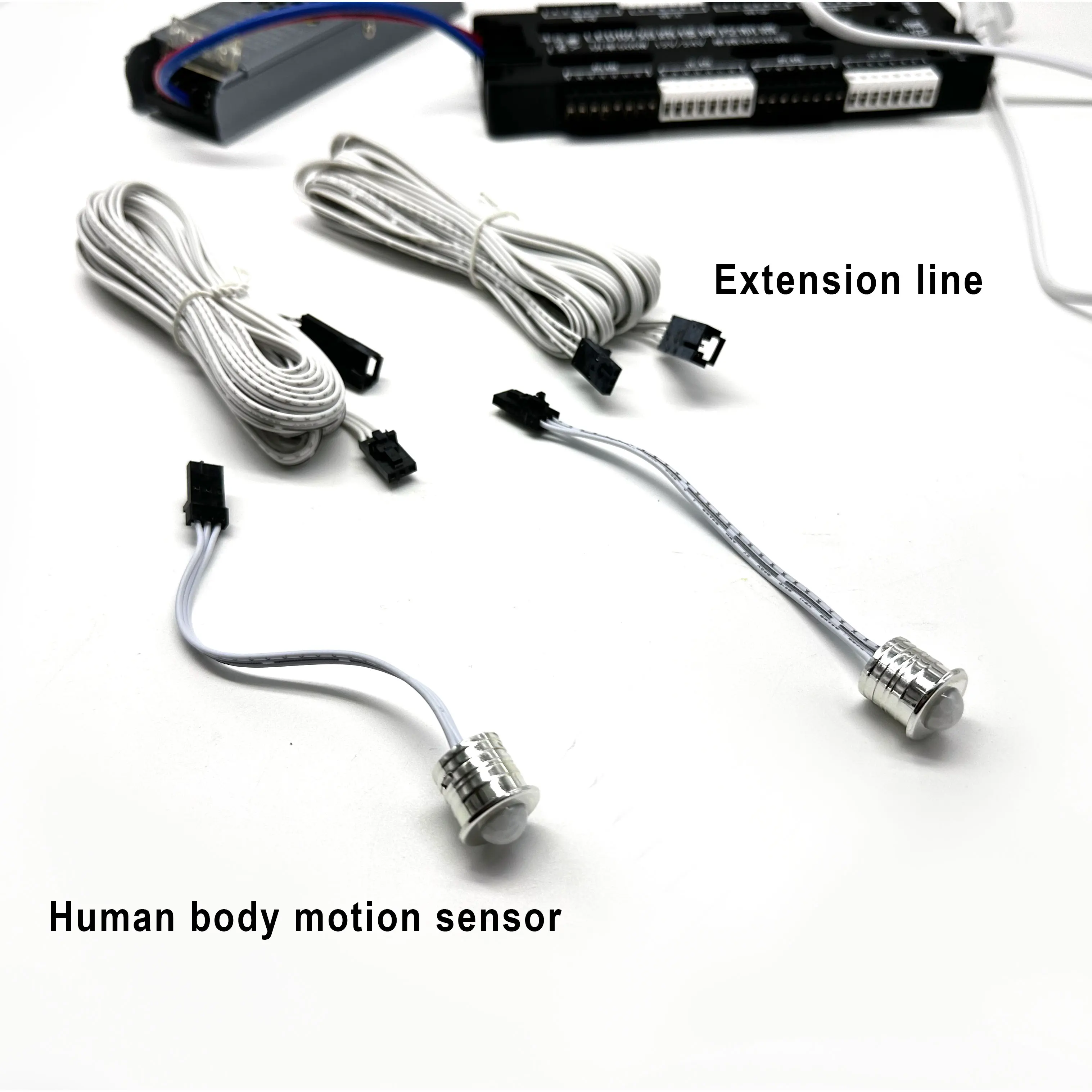 Anti Short Circuit 32 Step Smart Stairs Lighting Controller 12V 24V Motion Sensor PIR Light Staircase LED Controller System