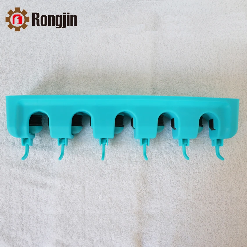 Customized Color Plastic Multi-functional Broom Holder And Garden Tool Organizer For Home