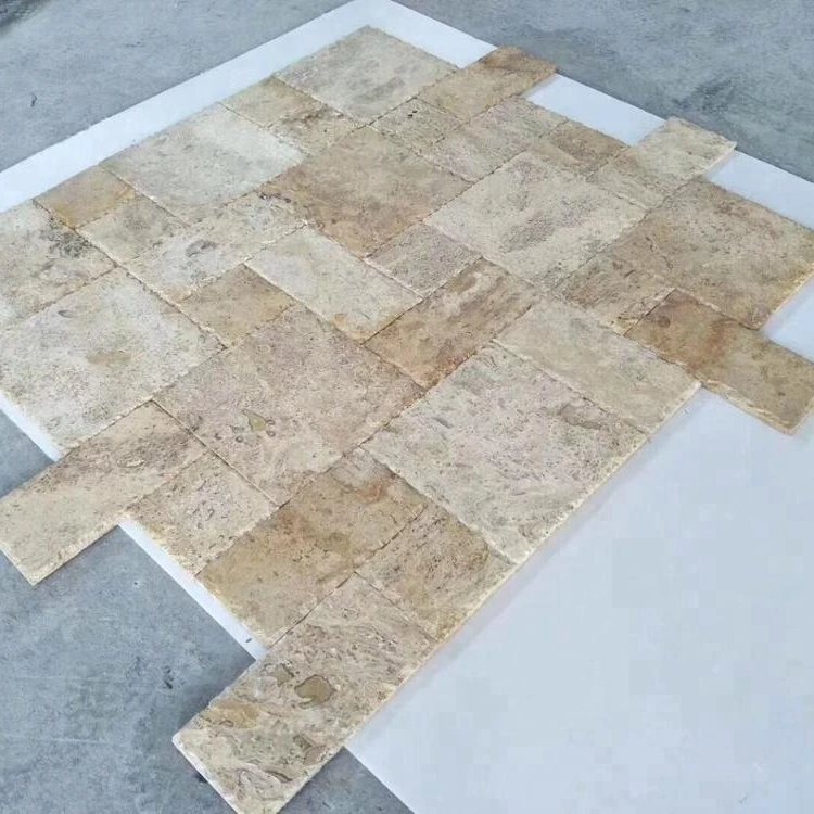 Stone Prices Cheap Outdoor Patio Floor Tile Natural Cut-to-size Traditional Antacid CN;HEN DSB001 Graphic Design Brown CARIA