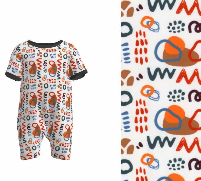 High Quality 95% Polyester 5% Spandex Milk Silk 200GSM Stretch Jersey DBP Printed Fabric