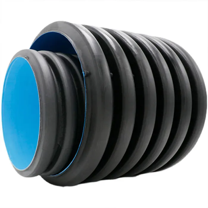 High quality and low price Hdpe Double Wall Corrugated Pipe  Plastic Water Drainage Pipe