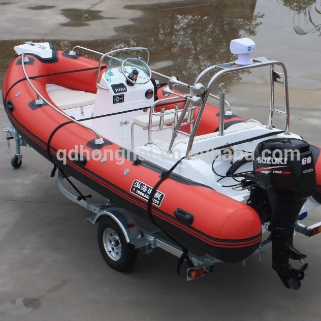 CE 5 2 m красная новая модель сделано в Китае стекловолоконная надувная лодка с двумя подвесными двигателями и звуковым звуком суона