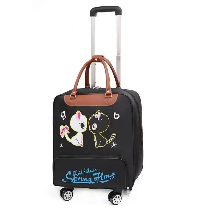female hand luggage large capacity wheel pull rod bag travel bag boarding bag
