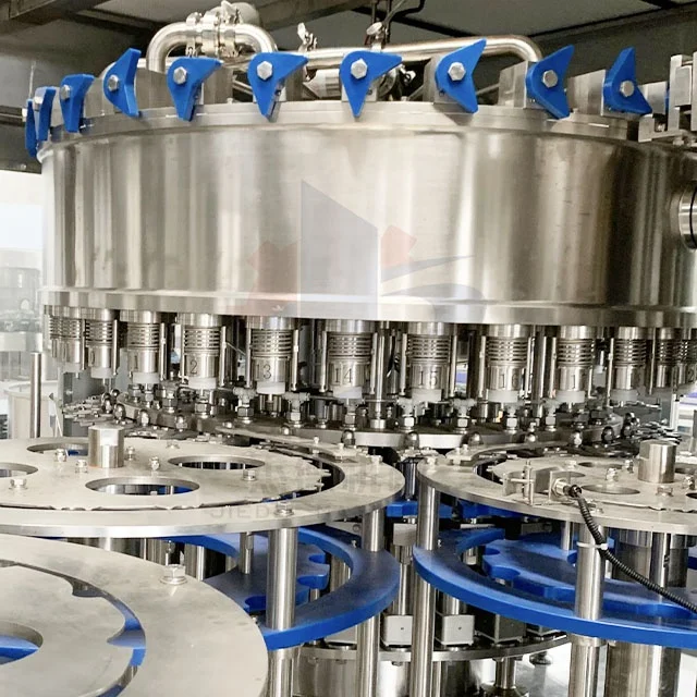 Small scale automatic drinking mineral pure water juice carbonated soft drink bottling filling machine