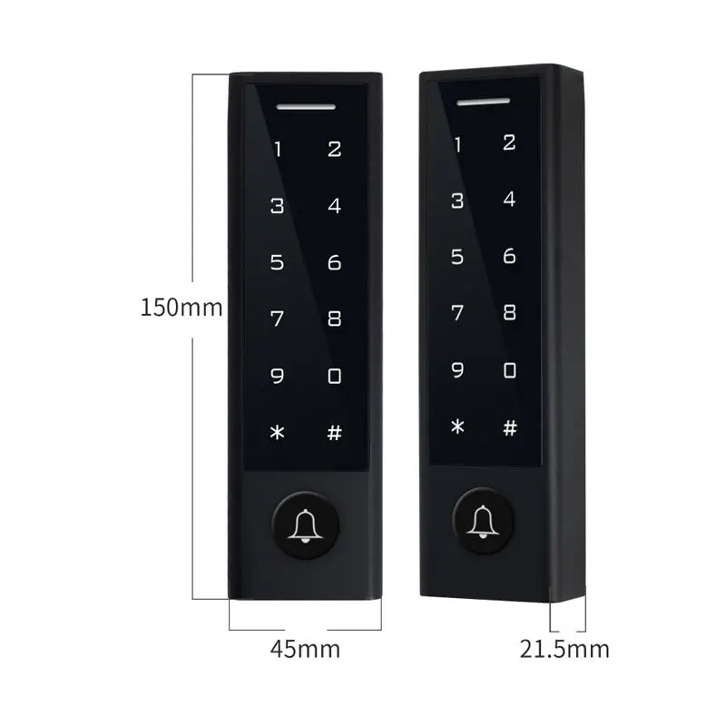IP66 12V-18V Outdoor Waterproof Tuya app Keyboard for access control with doorbell
