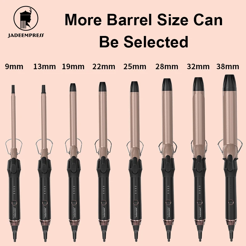 Professional Household Ceramic Coating Hair Curler with LED Temperature Display OEM Curling Iron Private Label