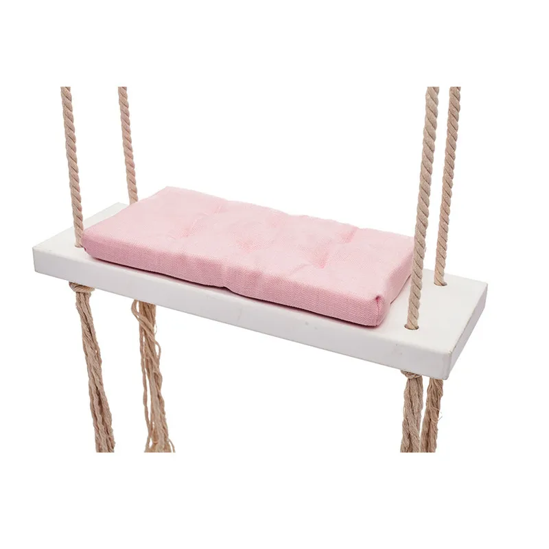 Children Wood Hanging Swings Seat Indoor Wooden Hanging Swing Chair