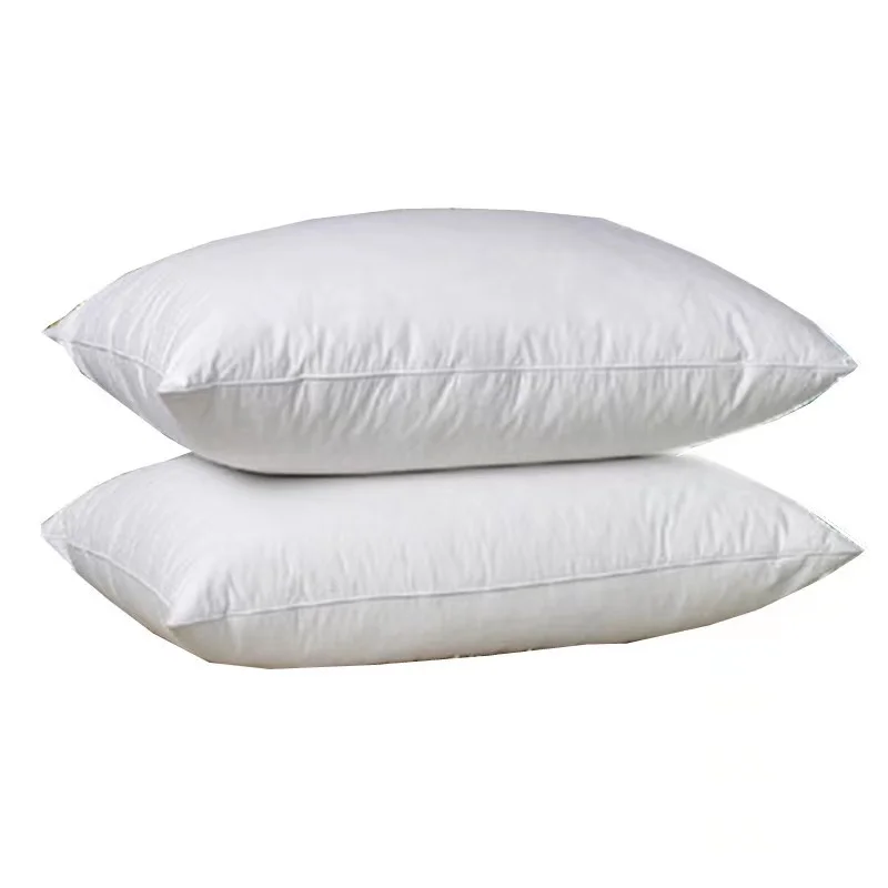 Goose Down Feather Bed Pillows for Sleeping Natural Down Pillows with 100% Cotton Fabric Soft King Size Pillows for Sleeping
