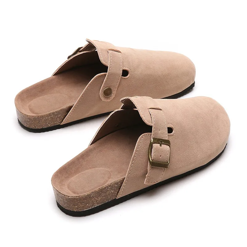 Unisex Mens Womens wear-resistant top grade cowhide flat shoes wholesale suede upper women casual style