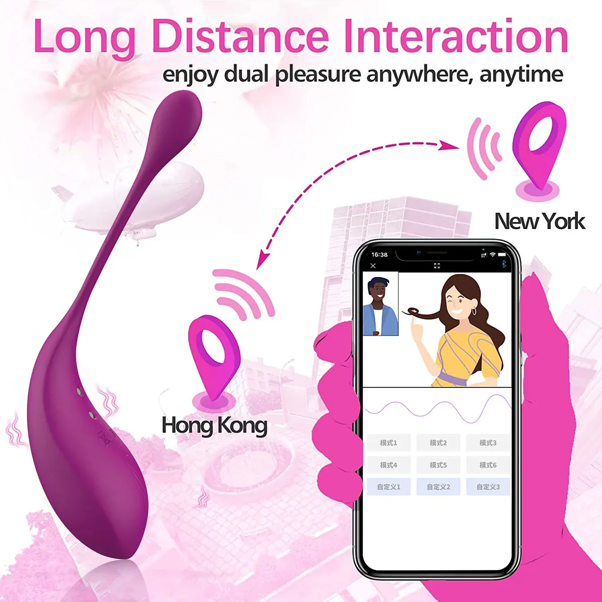 APP Love Egg Wearable Bluetooth Stimulator for Female Adult Toys Mini Egg Style Vibrator Bullet for Women Vibrating Ball