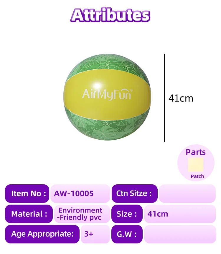 Custom Eco-friendly Pvc Colorful Pool Toy Inflatable Beach Ball For Swimming Pool Customize Inflatable Beach Ball For Sale