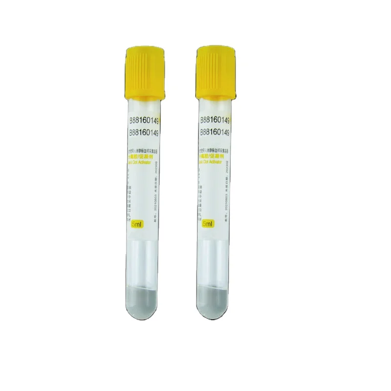 Gel and clot activator blood collection test sst tubes