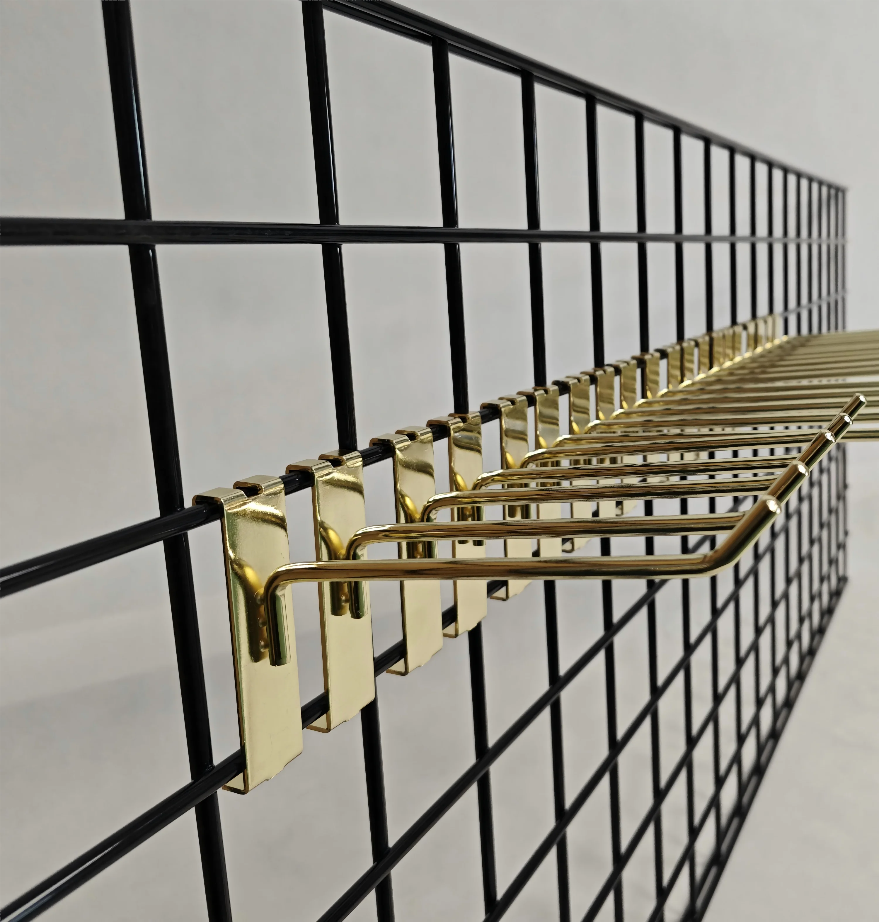 Grid Panel Metal Wire Display Rack Customized Size Clothes Hanging Wall Hook Slatwall Hooks Wire Hook Bracket