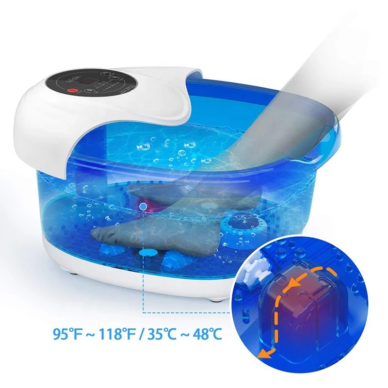 Hot Selling Electric Ionic Bath Spa Detox Foot Washing Machine with Bubble Infaraed Red Light For Diabetic