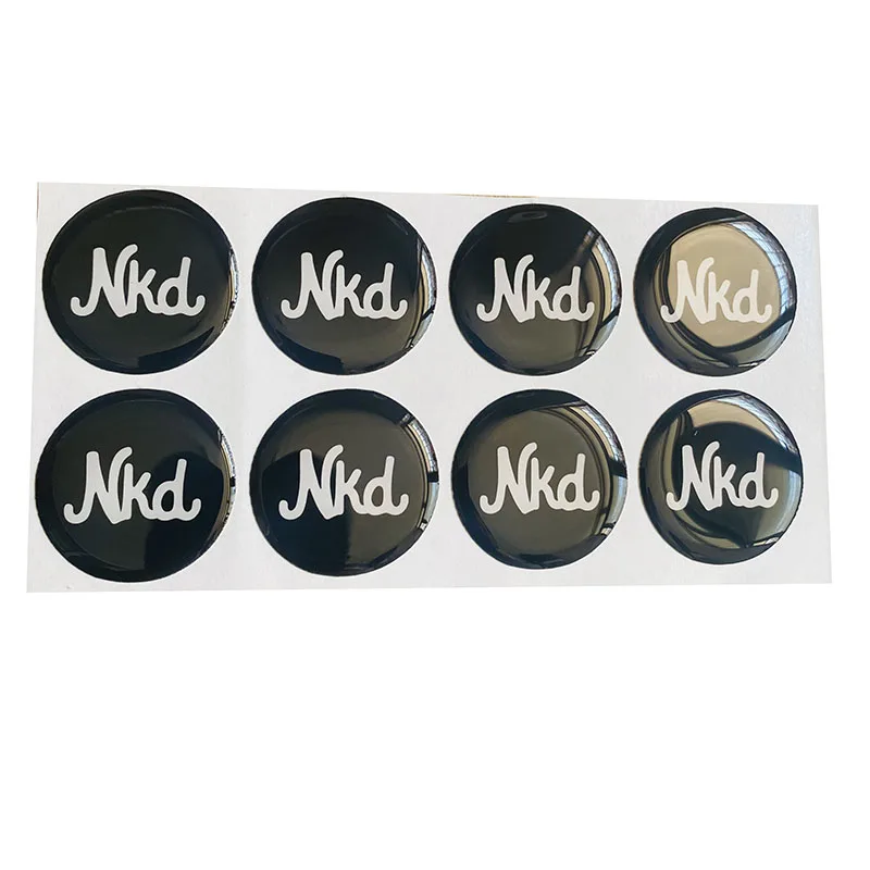 Adhesive Company Logo Printing Resin Crystal Dome 3D Custom Epoxy Sticker