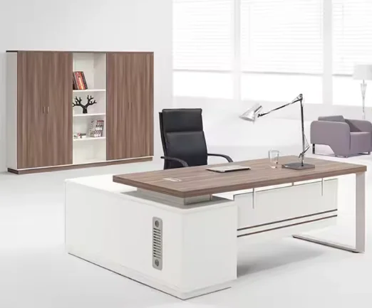 Quality Executive Desk MDF Commercial Office Furniture with Drawer L Shaped Desk Set With Hutch Executive CEO Manager Desk