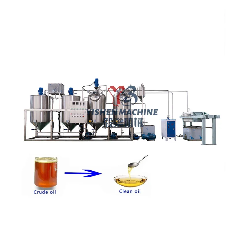 Automatic crude cooking oil palm kernel oil refinery machine