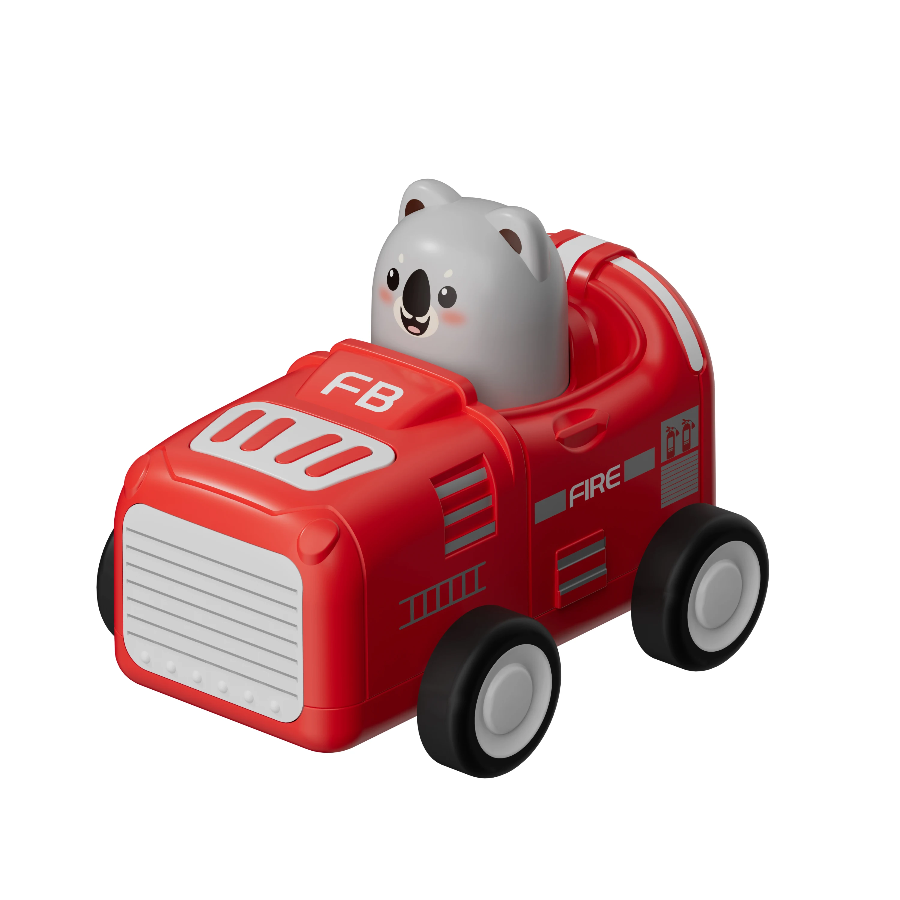 Baby  Truck Racing Car Tiger Friction Power Inertia  Cartoon Animals Shaped  Press And Go Car Toys For Toddlers 1-3